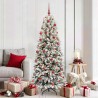 Sapin de Noël artificiel avec 300 LED avec support Blanc 180 cm 546901546901