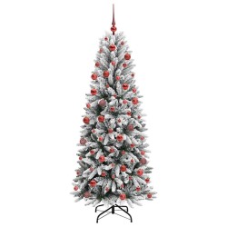 Sapin de Noël artificiel avec 300 LED avec support Blanc 180 cm 546901546901