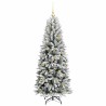Sapin de Noël artificiel avec 150 LED avec support Blanc 150 cm 546903546903