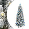 Sapin de Noël artificiel avec 150 LED avec support Blanc 150 cm 546904546904