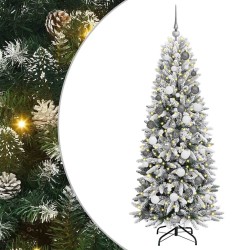 Sapin de Noël artificiel avec 300 LED avec support Blanc 180 cm 546905546905