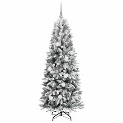 Sapin de Noël artificiel avec 300 LED avec support Blanc 180 cm 546905546905