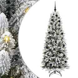 Sapin de Noël artificiel avec 300 LED avec support Blanc 180 cm 546908546908