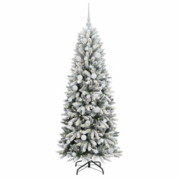 Sapin de Noël artificiel avec 150 LED avec support Blanc 150 cm 546909546909