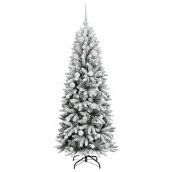 Sapin de Noël artificiel avec 150 LED avec support Blanc 150 cm 546909546909
