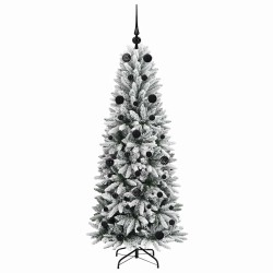 Sapin de Noël artificiel avec 150 LED avec support Blanc 150 cm 546910546910