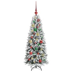 Sapin de Noël artificiel avec 150 LED avec support Blanc 120 cm 546911546911