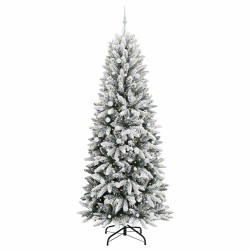 Sapin de Noël artificiel avec 300 LED avec support Blanc 240 cm 546913546913