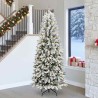 Sapin de Noël artificiel avec 300 LED avec support Blanc 240 cm 546914546914