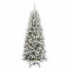 Sapin de Noël artificiel avec 300 LED avec support Blanc 240 cm 546914546914