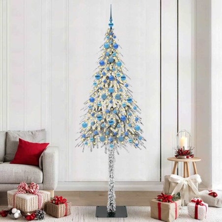 Sapin de Noël avec 300 LED Blanc 210 cm PE et Acier 546921546921