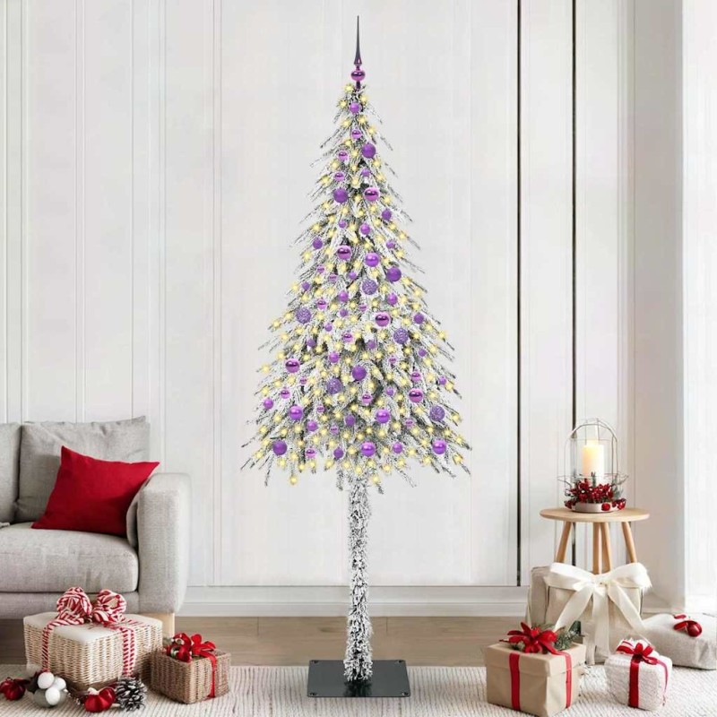 Sapin de Noël avec 300 LED Blanc 210 cm PE et Acier 546922546922