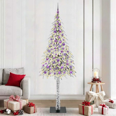 Sapin de Noël avec 300 LED Blanc 210 cm PE et Acier 546922546922