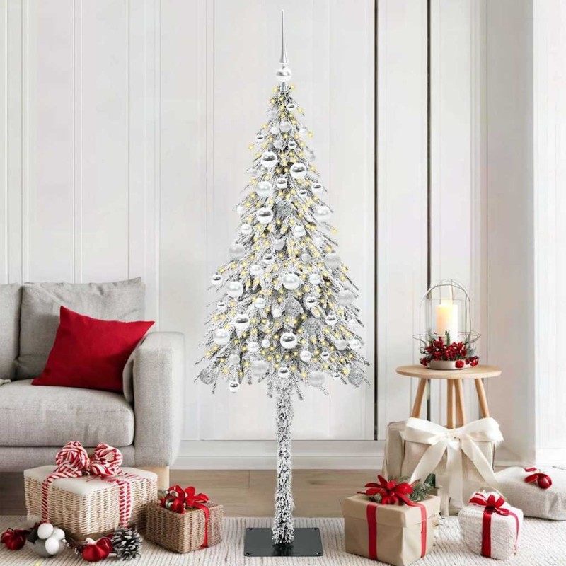 Sapin de Noël avec 300 LED Blanc 180 cm PE et Acier 546924546924