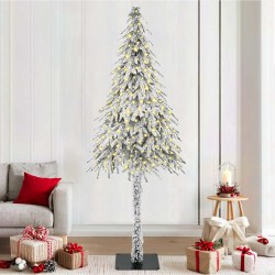 Sapin de Noël avec 300 LED Blanc 210 cm PE et Acier 546925546925
