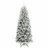 Sapin de Noël artificiel avec 300 LED avec support Blanc 210 cm 546929546929