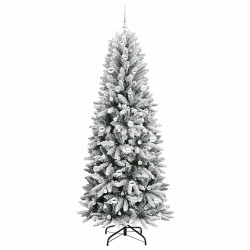 Sapin de Noël artificiel avec 300 LED avec support Blanc 210 cm 546929546929