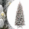 Sapin de Noël artificiel avec 300 LED avec support Blanc 210 cm 546930546930