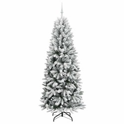 Sapin de Noël artificiel avec 300 LED avec support Blanc 210 cm 546931546931