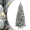 Sapin de Noël artificiel avec 300 LED avec support Blanc 210 cm 546935546935