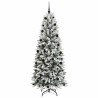 Sapin de Noël artificiel avec 300 LED avec support Blanc 210 cm 546935546935