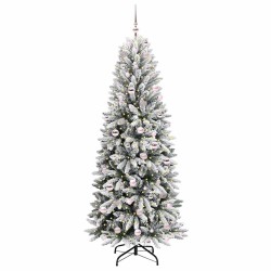 Sapin de Noël artificiel avec 300 LED avec support Blanc 210 cm 546937546937