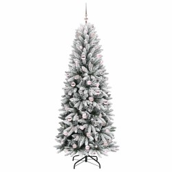 Sapin de Noël artificiel avec 300 LED avec support Blanc 210 cm 546937546937