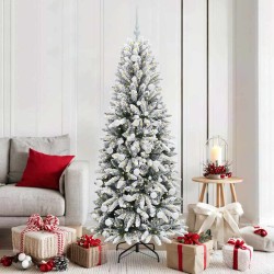 Sapin de Noël artificiel avec 300 LED avec support Blanc 180 cm 546938546938