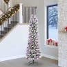 Sapin de Noël artificiel Blanc 240 cm PVC, métal et plastique 546939546939