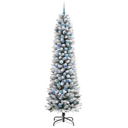Sapin de Noël artificiel Blanc 240 cm PVC, métal et plastique 546940546940