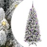 Sapin de Noël artificiel avec 150 LED avec support Blanc 150 cm 546942546942