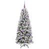 Sapin de Noël artificiel avec 150 LED avec support Blanc 150 cm 546942546942
