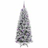 Sapin de Noël artificiel avec 150 LED avec support Blanc 150 cm 546942546942