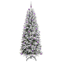 Sapin de Noël artificiel avec 300 LED avec support Blanc 240 cm 546943546943