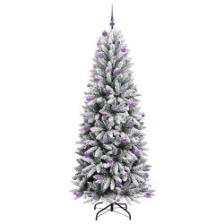 Sapin de Noël artificiel avec 300 LED avec support Blanc 240 cm 546943546943