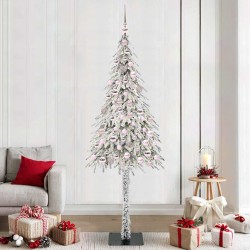 Sapin de Noël avec 300 LED Blanc 210 cm PE et Acier 546944546944