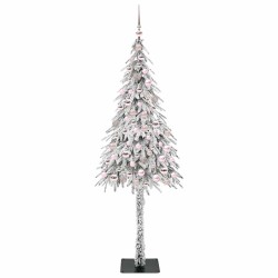 Sapin de Noël avec 300 LED Blanc 210 cm PE et Acier 546944546944