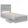 Cadre de lit Gris Sonoma 75 x 190 cm Bois Ingénierie 546945546945