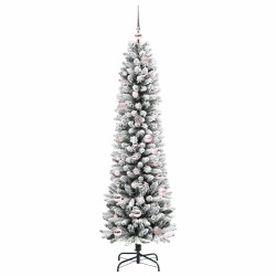 Sapin de Noël artificiel Blanc 150 cm PVC, métal et plastique 546946546946