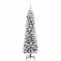 Sapin de Noël artificiel Blanc 150 cm PVC, métal et plastique 546947546947
