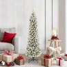 Sapin de Noël artificiel Blanc 150 cm PVC, métal et plastique 546948546948