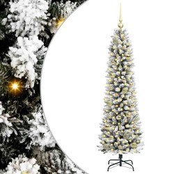 Sapin de Noël artificiel Blanc 150 cm PVC, métal et plastique 546948546948