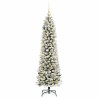 Sapin de Noël artificiel Blanc 150 cm PVC, métal et plastique 546948546948
