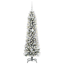 Sapin de Noël artificiel Blanc 150 cm PVC, métal et plastique 546949546949