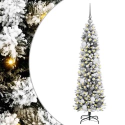 Sapin de Noël artificiel Blanc 150 cm PVC, métal et plastique 546954546954