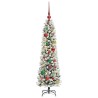 Sapin de Noël artificiel Blanc 120 cm PVC, métal et plastique 546955546955
