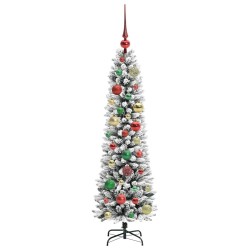 Sapin de Noël artificiel Blanc 120 cm PVC, métal et plastique 546955546955