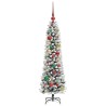 Sapin de Noël artificiel Blanc 120 cm PVC, métal et plastique 546955546955