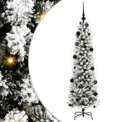 Sapin de Noël artificiel Blanc 150 cm PVC, métal et plastique 546956546956