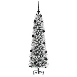 Sapin de Noël artificiel Blanc 150 cm PVC, métal et plastique 546956546956